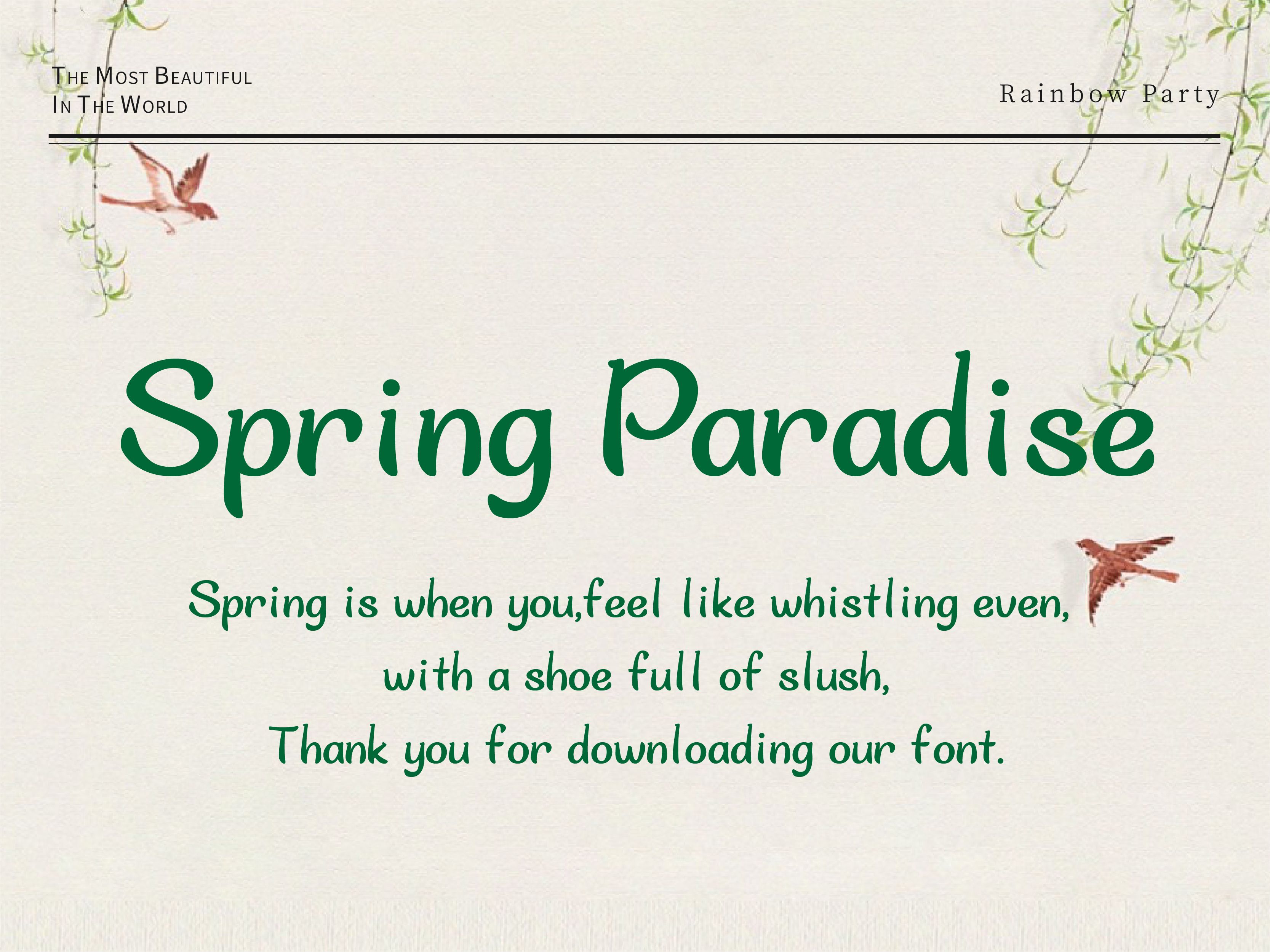 Spring Paradise